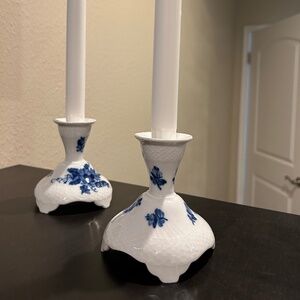 Royal Copenhagen candle holders(2)